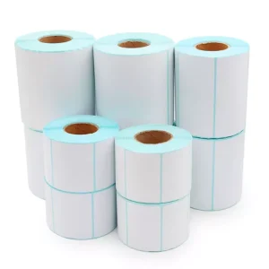 Customized Adhesive Sticker Shipping Labels Barcode Thermal Roll Paper for Logistic Use