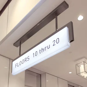 Customized Airport Direction Sign LED Wayfinding Sign Aluminum Signage