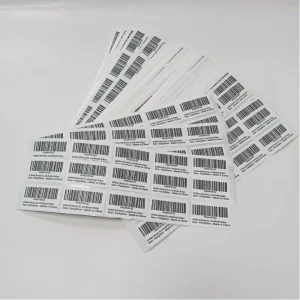 Customized Bar Code Sticker Qr Code Sticker Printing Barcode Label