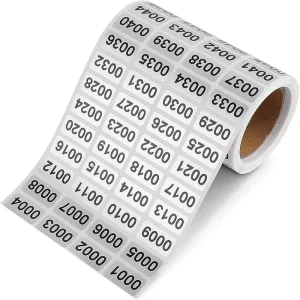 Customized Barcode Label Serial Numbers Sticker Label QR Code Sticker Label