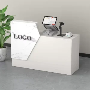 Customized Cashier Check Table Modern Style Boutique Shop Cashier Counter with Cabinet