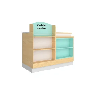 Customized Colorful Durable Modern Design Eco Friendly Cashier Counter for Retail Store Water resistant Interior Furniture