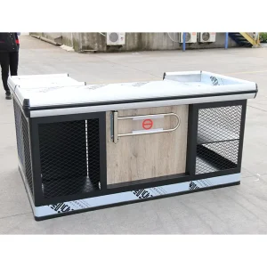 Customized Commercial Metal Checkout Counter Bill Desk Supermarket Checkout Cash Register