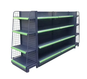 Customized Commercial Supermarket Shelving Retail Grocery Shop Multi tier Display Racks for Goods Display Storage