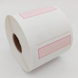 Customized Continuous Waterproof Adhesive Courier Barcode Label Sticker Rolls for Supermarket & Grocery Thermal Printers