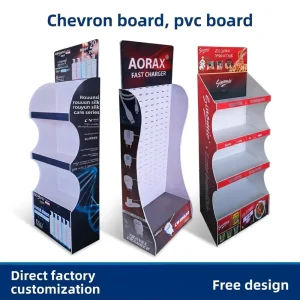 Customized Data Cable Turkey Noodle Display Rack PVC Foam Board Floor Display Cabinet Model 002 Modular Installation