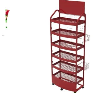 Customized Delicate Appearance Metal Display Stand Retail Shop