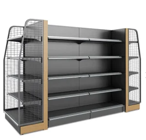 Customized Double Sided Display Rack Shelves Heavy Duty Supermarket Shelving Multi-style Supermarket Store Rack Equipment