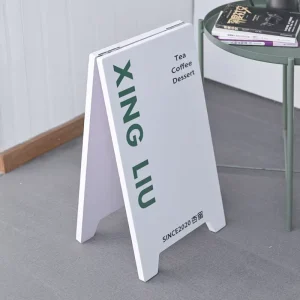 Customized Double sided Display Board Folding PVC Board Landing Billboard Display Rack