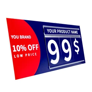 Customized Easy to Change Price Sign Board Display for Supermarkets PVC Foam Material Anti Wind Design Advertising Boards