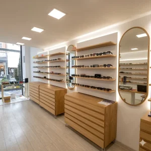Customized Eyewear Display Showcase Optical Display Cabinets for Optical Store Furniture Sunglasses Optical Wall Display Cabinet