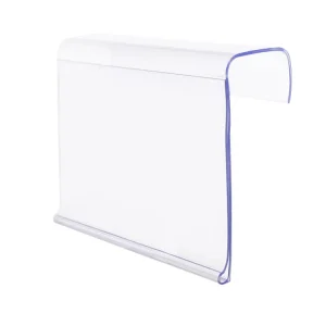 Customized Factory Price Custom Plastic PVC PETG ABS PC Extruded Clear Label Holder for Supermarket Store