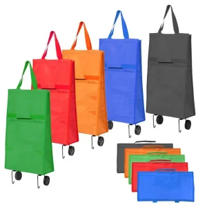 Customized Folding Grocery Non Woven Trolley Shopping Tote Bag with Logo