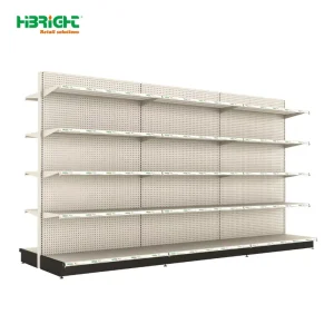 Customized Heavy Duty Supermarket Shelves White Supermarket Shelving Supermarket Shelves
