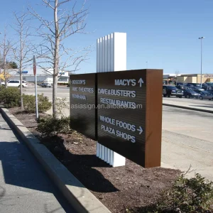 Customized Large Stainless Steel Outdoor Floor Signs Directional Signs for Scenic Spots Parks and Municipal Roads