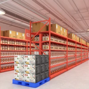 Customized Large Warehouse Supermarket Shelves with Super Shelves Metal Heavyweight Adjustable Pegboard Back