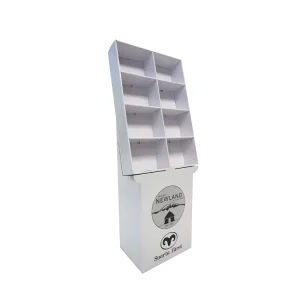 Customized Logo Retail Point of Sales POS Cardboard Floor Display Stand POP Paper Shelf Rack for Health Supplements