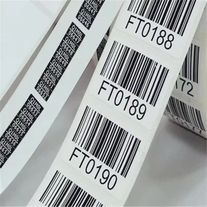 Customized Manufacturer Barcode Self adhesive Label Paper High Adhesion QR Code Serial Number Label