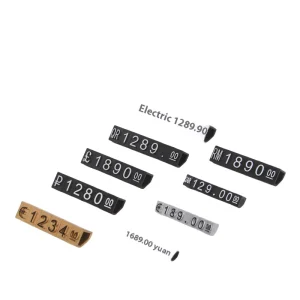 Customized Micro Digital Price Tag for Enhanced Visibility Jewelry Display Rack with Label