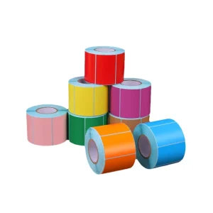 Customized Mixed Color Perforated Thermal Label Roll Self Adhesive Sticker for Hospital Department Patient Record Color Coding