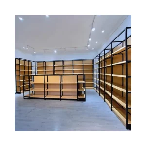 Customized Modern Grocery Store Retail Shelving Metal Shelves Display Rack Gondola Supermarket Shelves