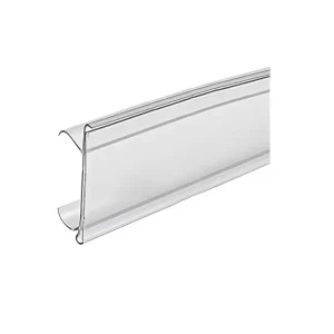 Customized PVC Price Tag Holder OEM ODM Extruding Moulding Cutting Supermarket Warehousing Supplies