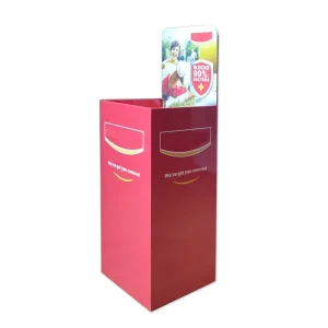 Customized Pop Up Corrugated Cardboard Dump Bin Recyclable Paper Display Box for Retail Supermarket Event