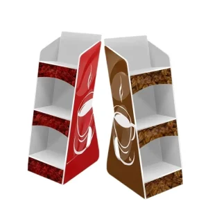 Customized Portable Modern Easy Assembly Lightweight Foldable Counter Top and Floor PVC Foam Board Display Rack Stand