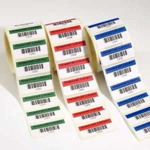 Customized Printing Barcode Packaging Labels Rubber Sticker Copper BOPP Material Single Sided Waterproof Oil-Proof