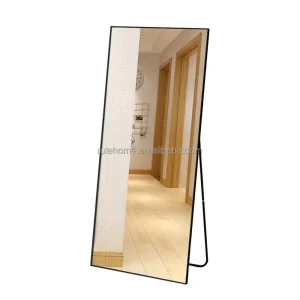 Customized Rectangle Aluminum Alloy Frame Wall Mirror for Living Room Home Decor