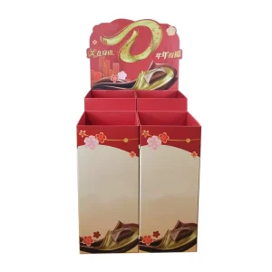 Customized Recyclable Corrugated Cardboard Dump Bin Easy Assembly Paper Display Box for Supermarket Retail Promotion