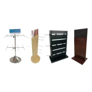 Customized Retail Candy Display Stand Recyclable Food Display Rack with Wooden Metal Hanger Storage Rack