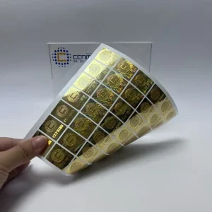 Customized Security Holographic QR Code Sticker Tamper Proof Label Sample Available