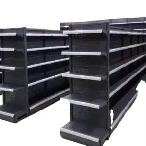 Customized Shop Commercial Shelves Super Market Racks Gondola Shelving Metal Supermarket Shelves for Retail Store Double Sided