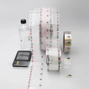 Customized Size PVC Bottle Label Stickers Waterproof Self-adhesive Transparent Bottom Packaging Labels
