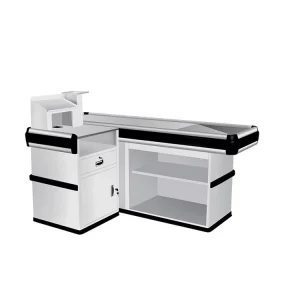 Customized Supermarket Checkout Modern Design Convenience Store Cashier Checkout Table
