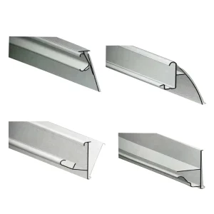 Customized Supermarket PVC Data Strip Shelf Talker Extruded Plastic Tag Label Holder With Cutting Service