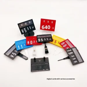 Customized Supermarket Price Tags for Fresh Food Vegetables Fruits POP Plastic Price Holder Price Sign Holder Clip Board