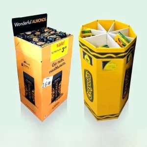 Customized Supermarket Promotion Cardboard Dump Bins Display Stand for Socks