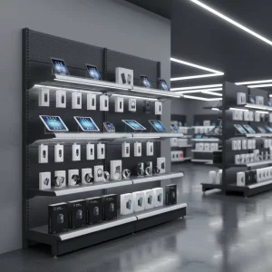 Customized Supermarket Shelves Commercial Retail Display Shelves Free Design Drawings Commercial Shelving