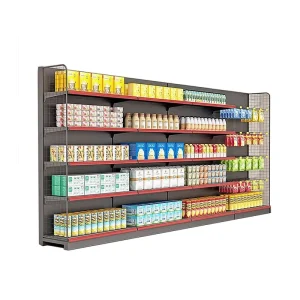 Customized Supermarket Shelves Supermarket Gondola Shelving Rack Supermarket Grocery Shelf Display Shelf