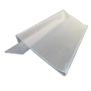 Customized Transparent PVC Adhesive Shelf Strips Supermarket Display Price Tags Plastic Label Holder Easy Installation