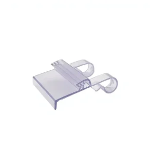 Customized Transparent PVC Promotional Clip Soft Hard Co Extruded Tooth Clamp for Supermarket KT Board Supplies