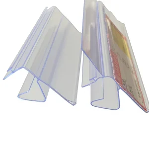 Customized Transparent Storage Accessories Price Label Rack Adhesive Strip Supermarket Display Rack 4cm X 80cm Supplies