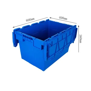 Customized Warehousing Stackable and Nestable Plastic Storage Containers and Logistics Crates Industry Durable Plastic Crate