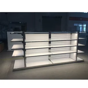Customized Wooden Shoes Shelving Store Gondola Display Shelves Shoes Racks Display