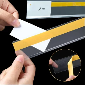 DBR Supermarket Retail Factory Price Tag Holder Data Strip Price Tag Display for Supermarket Shelf