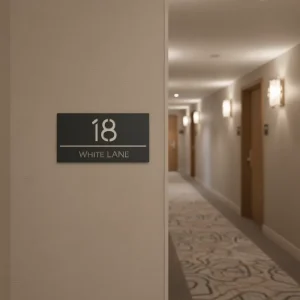 DC Powered Wall Mounted LED Indoor Signage 1 Year Warranty for Hotels Offices Homes Metal PVC Acrylic Letters
