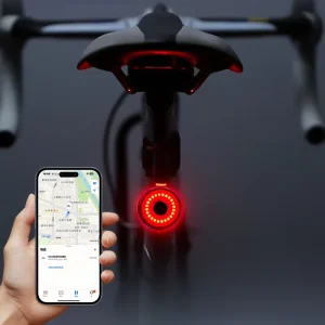 DW-32 Bicycle Anti-Theft Positioning LED Tail Light Built-In Battery IPx6 Waterproof ABS Material 6 Modes Warning Light