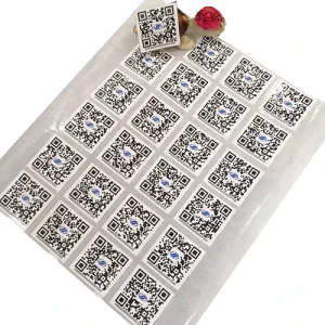 Decals Custom Barcode and QR Code Sequential Adhesive Label Barcode Sticker
